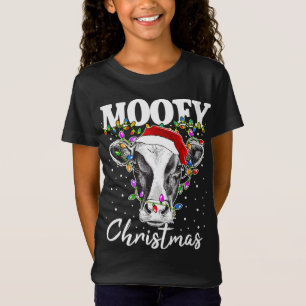T-Shirt Moey Noël Père Noël illuminations de Noël Vaches A