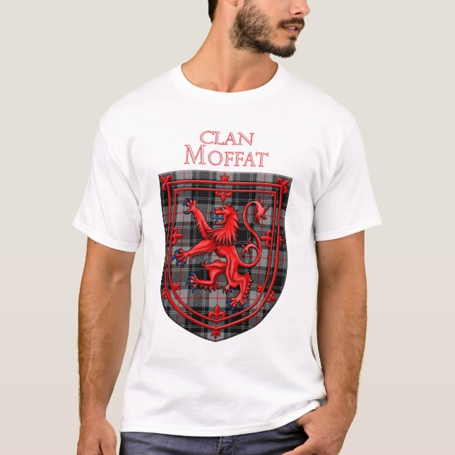 T-shirt Moffat Tartan Scottish Plaid Lion Rampant (Devant)