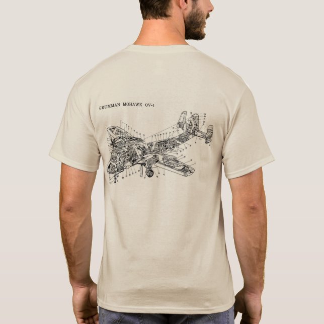T-shirt Mohawk Grumman OV-1 (Dos)