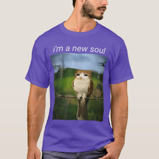 T-shirt Moi drôle meowl Mème chat hibou Mème brainrot gen