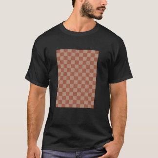 T-shirt Moi et la Lune Dessin à la Main Vérifié Terre Cuit