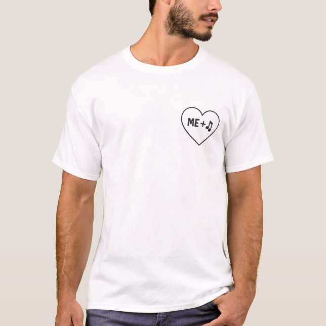 T-shirt Moi et la musique (Devant)