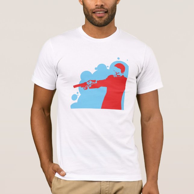 T-shirt Moi et mon arme à feu (Devant)