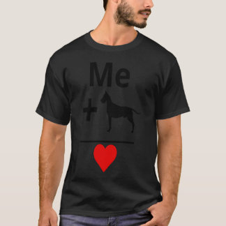 T-shirt Moi et mon chien est égal amour chien amoureux Coe