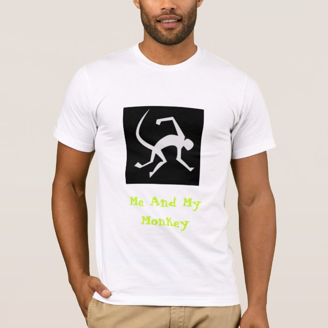 T-shirt Moi et mon singe (Devant)