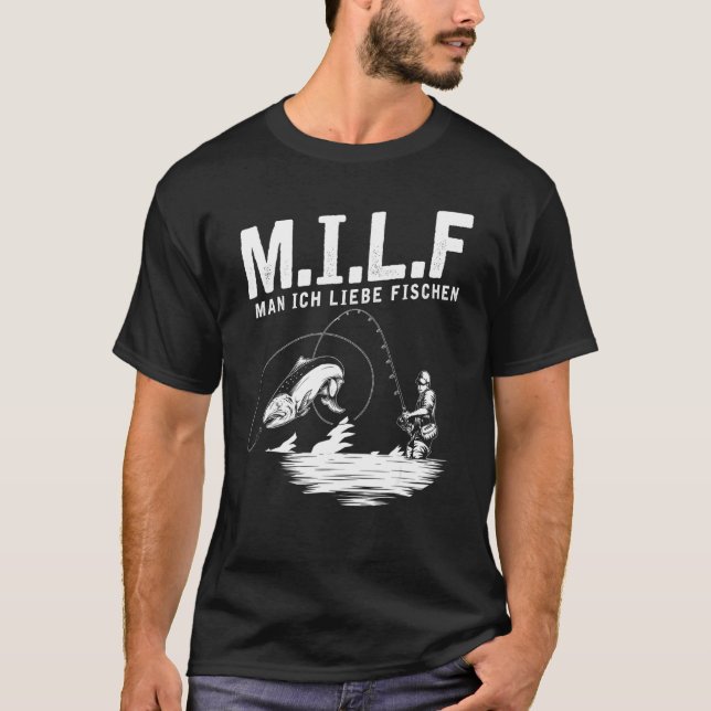 T-shirt Moi j'aime les pêcheurs à la pêche & Blinker (Devant)