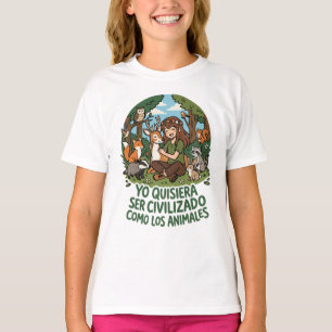 T-shirt Moi, je voudrais être civilisé 2