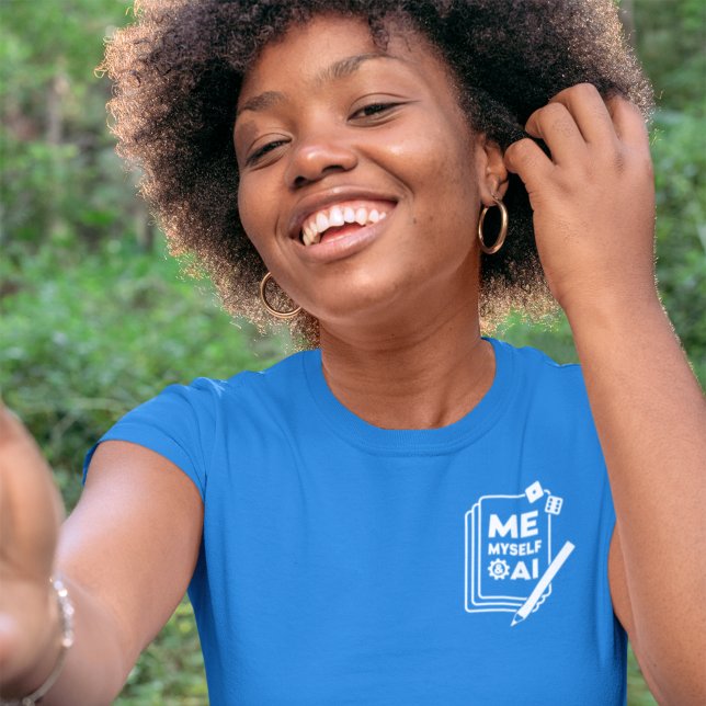 T-shirt Moi, moi et AI, Chemise femme d'art blanc (Créateur téléchargé)