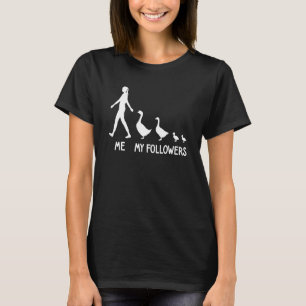 T-shirt Moi Mon Follower Goose Lama mignon animal social