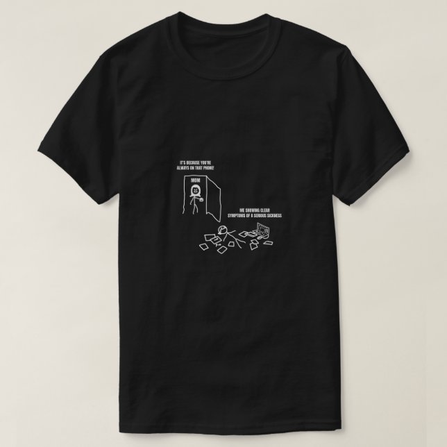 T-shirt Moi Montrant Des Symptômes Clairs De Maladie (Design devant)