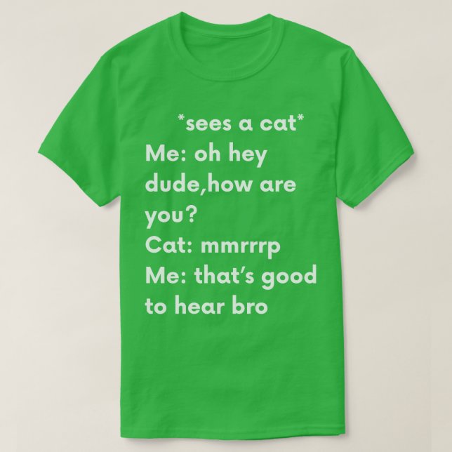 T-shirt Moi Vois Un Chat (Design devant)