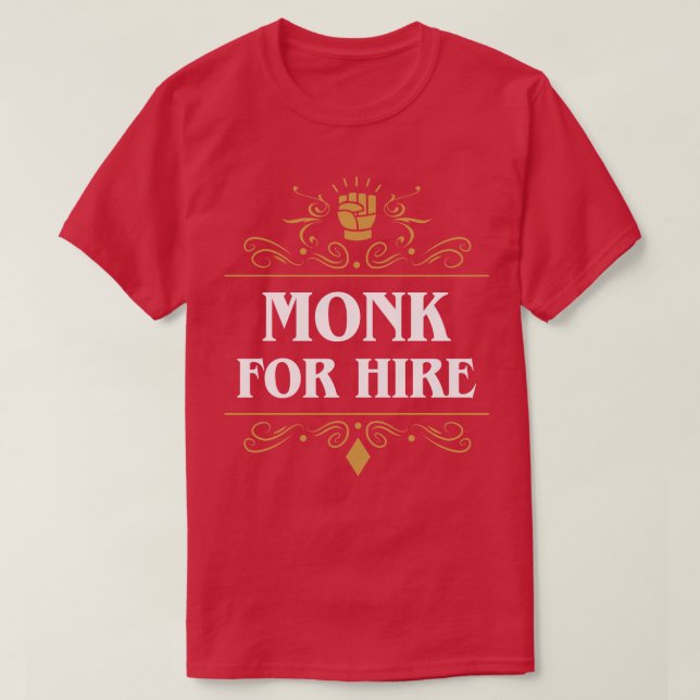 T-shirt Moine à Louer (Design devant)