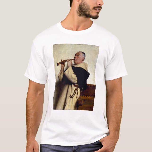 T-shirt Moine jouant une clarinette (Devant)