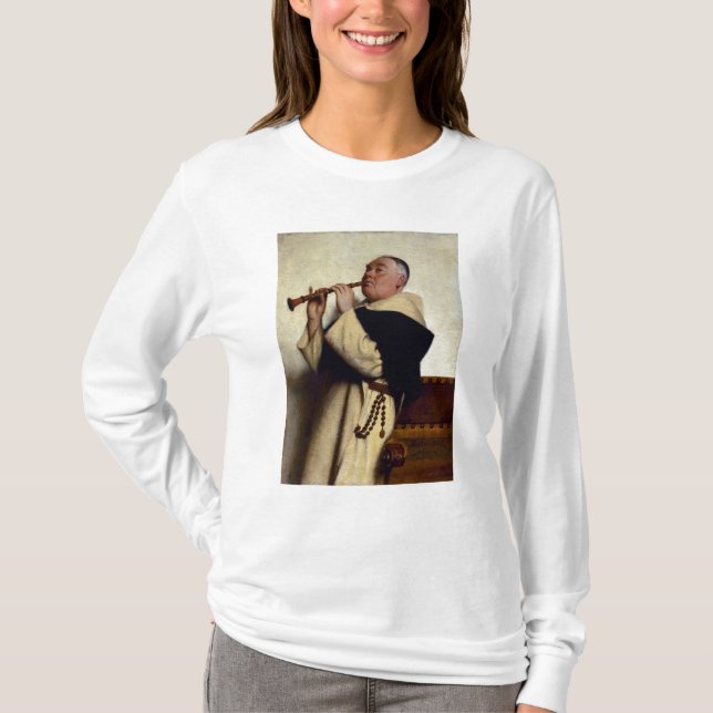 T-shirt Moine jouant une clarinette (Devant)