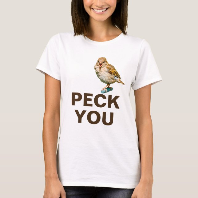 T-shirt Moineau Drôle - Bec Vous (Devant)