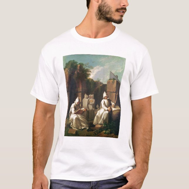 T-shirt Moines Carthusian dans la méditation (Devant)