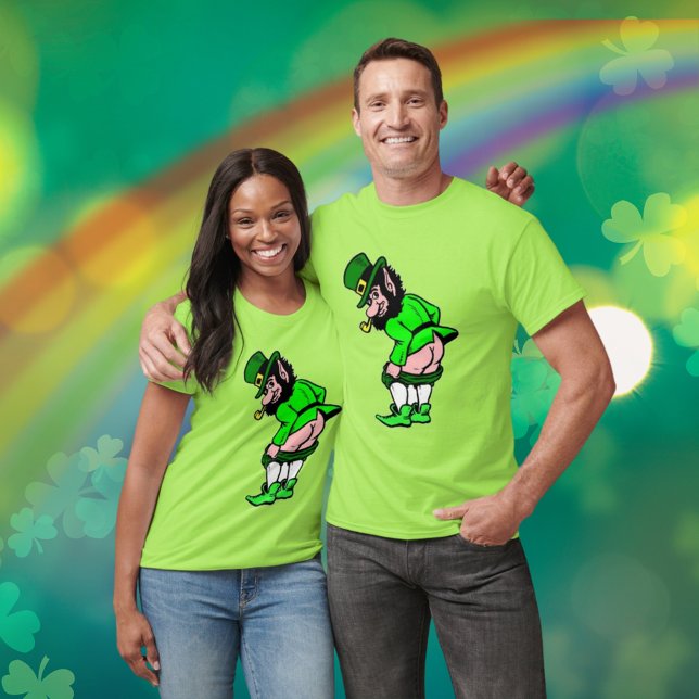 T-shirt Moing Leprechaun Unisex (Mooning Leprechaun Unisex T-Shirt)