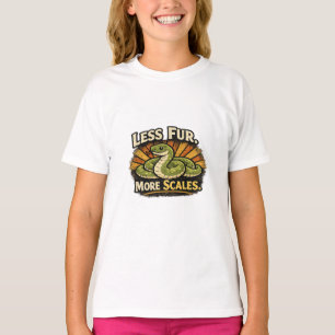 T-shirt Moins de fourrure. Plus d'écailles.