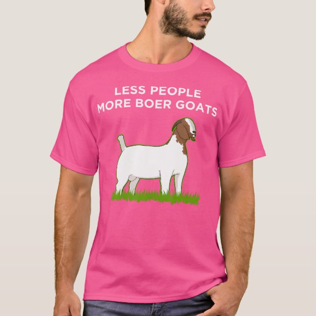 T-shirt Moins de gens Boer Chèvre Propriétaire (Devant)