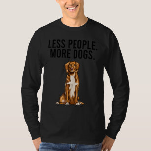 T-shirt Moins de gens plus de chiens Nova Scotia Duck Toll