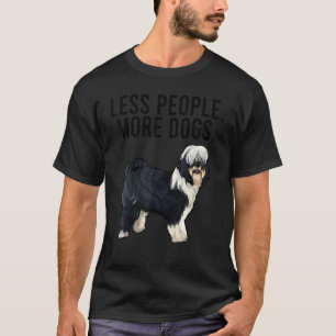T-shirt Moins de gens plus de chiens Terrier Tibétain Intr