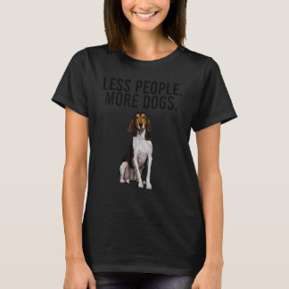T-shirt Moins de gens Plus de chiens Treking Walker Coonho
