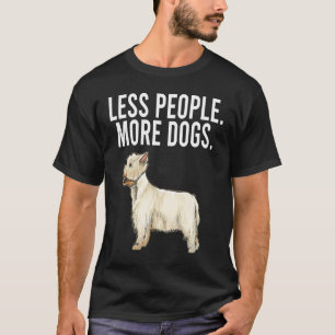 T-shirt Moins de gens Plus de chiens West Highland White T