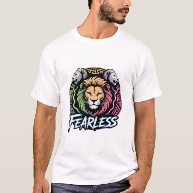 T-shirt Moins de peur Roi Lion : *** (Devant)