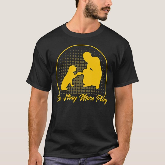T-shirt Moins de rester plus jouer ACO Agent de contrôle d (Devant)
