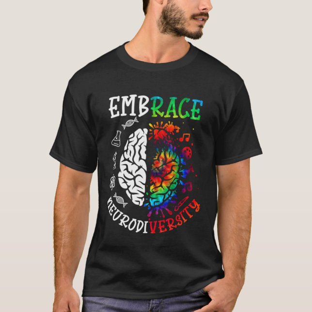 T-shirt Moins de stigmatisation autour de la neurodiversit (Devant)