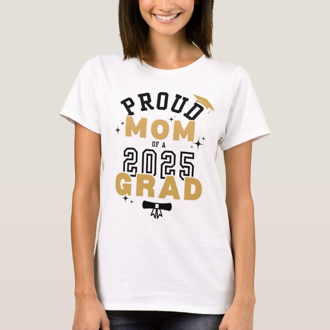 T-shirt Moins Fier Maman 2025 (Devant)