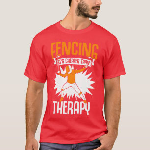 T-shirt Moinschèrethérapie Humour sportif d'escrime garçon