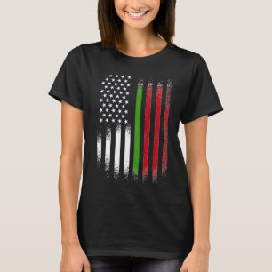 T-shirt Mois biélorusse du patrimoine américain Patriot bi