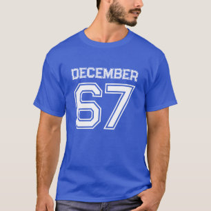 T-shirt Mois d'anniversaire Année Fête décembre 67