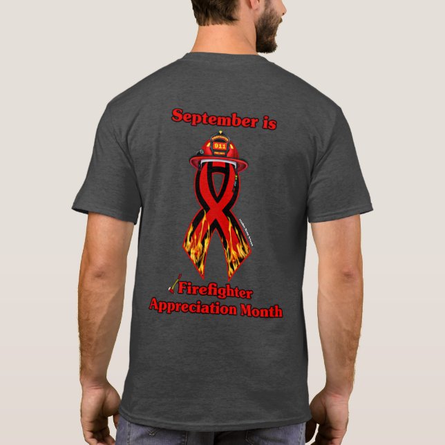 T-shirt Mois d'appréciation des pompiers (Dos)