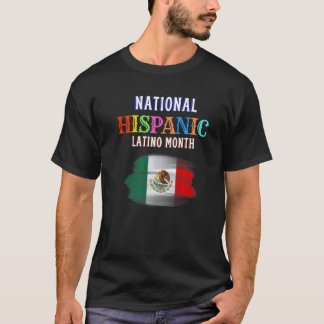 T-shirt Mois de cérémonie hispanique fierté latino espagno