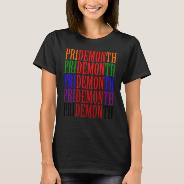 T-shirt Mois de la Fierté du démon de fer (Devant)