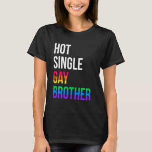 T-shirt Mois de la fierté du frère gay Lgbt Single Lgbtqia