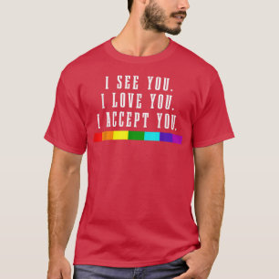 T-shirt Mois de la fierté LGBTQ - drapeau arc-en-ciel gay