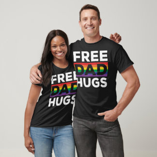 T-shirt Mois de la fierté Papa Gratuit Accouades LGBT Arc-