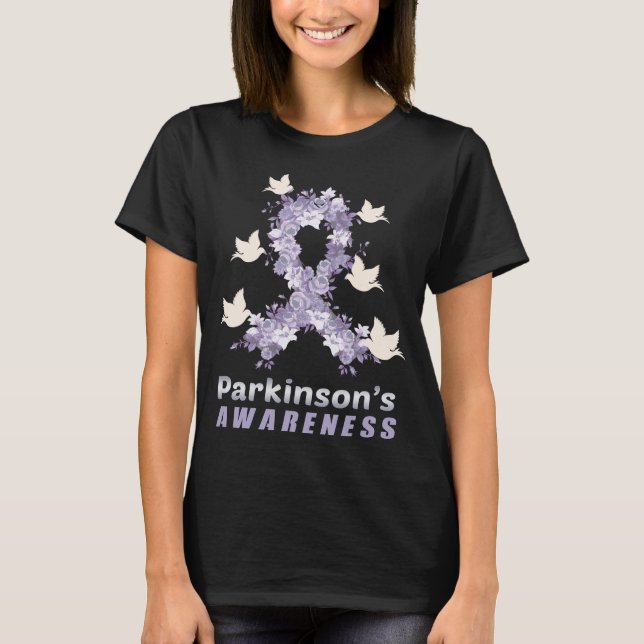 T-shirt Mois de la maladie de sensibilisation Parkinsons (Devant)