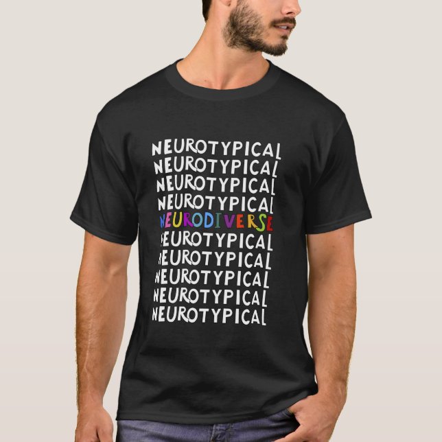 T-shirt Mois de la sensibilisation à la neurodiversité et  (Devant)