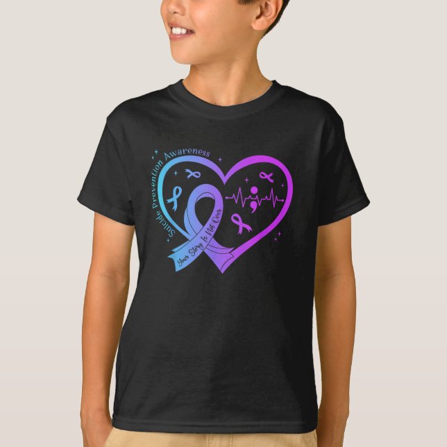T-shirt Mois de la sensibilisation à la prévention du suic (Devant)