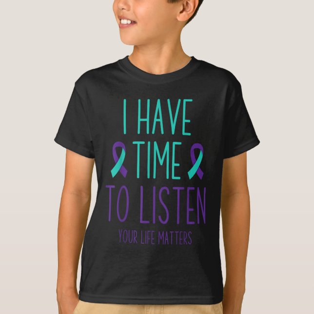 T-shirt Mois de la sensibilisation à la prévention du suic (Devant)