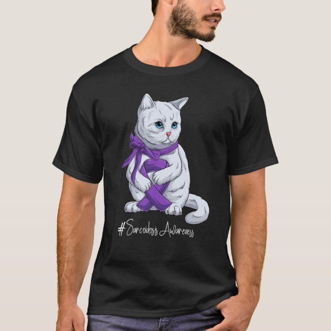 T-shirt Mois de la sensibilisation à la sarcoïdose Ruban v (Devant)