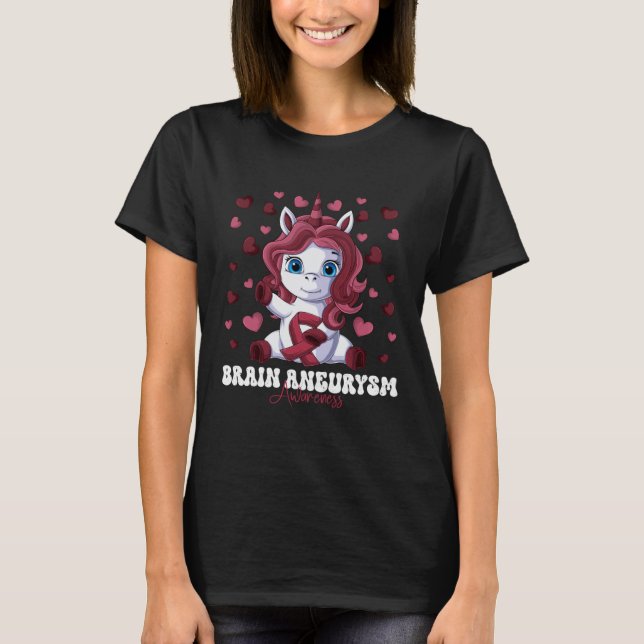 T-shirt Mois de la sensibilisation à l'anévrisme cérébral  (Devant)