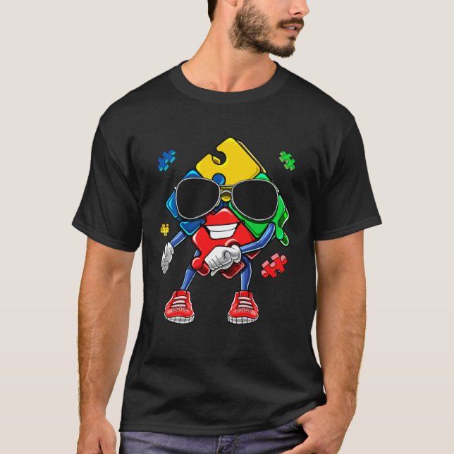 T-shirt Mois de la sensibilisation à l'autisme Danse du fi (Devant)