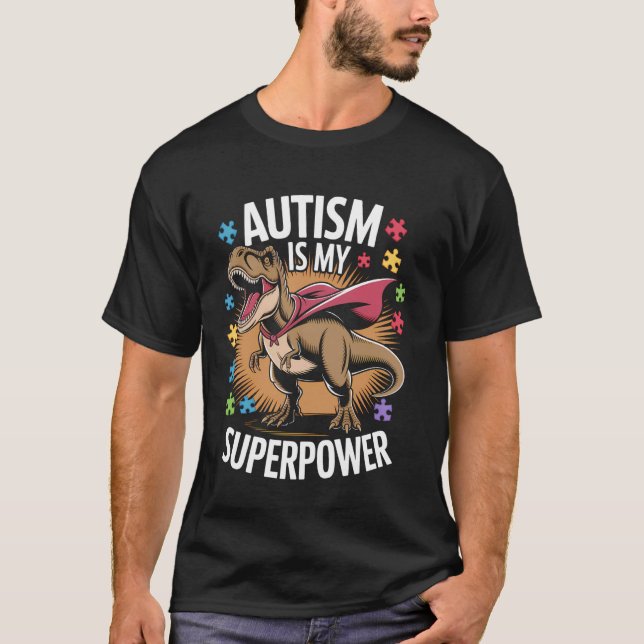 T-shirt Mois de la sensibilisation à l'autisme et d'accept (Devant)