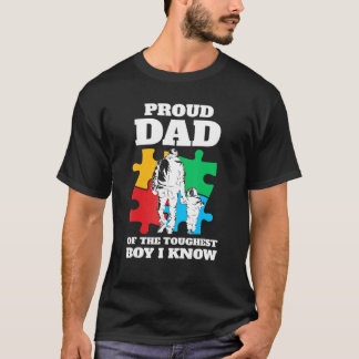 T-shirt Mois de la sensibilisation à l'autisme Hommes Fier