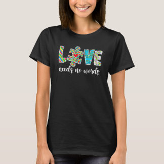 T-shirt Mois de la sensibilisation à l'autisme L'amour de